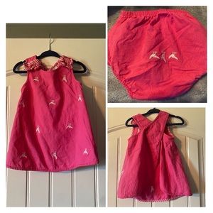 Baby girls pink ballerina outfit